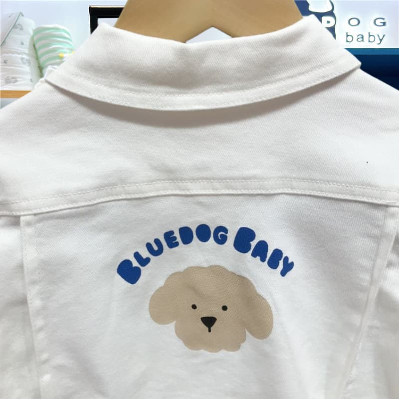 白コーデ 子供用デニムジャケット
